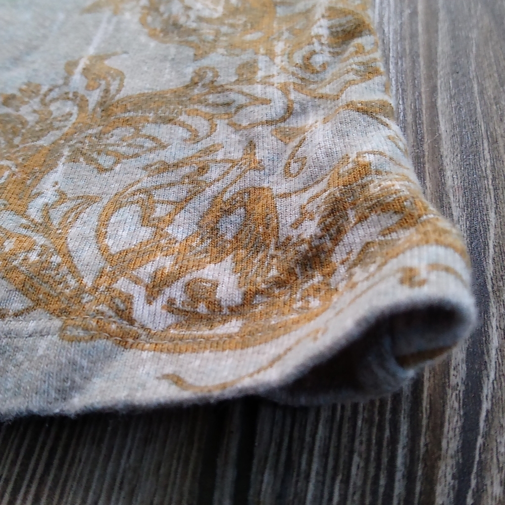 Crew Neck Short Sleeve Eccentric Pattern T-shirt Top - Picture 4 of 11